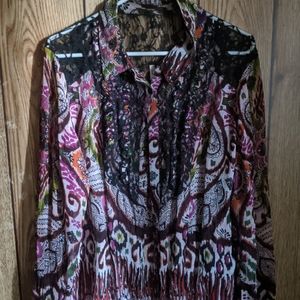 Paisley print blouse